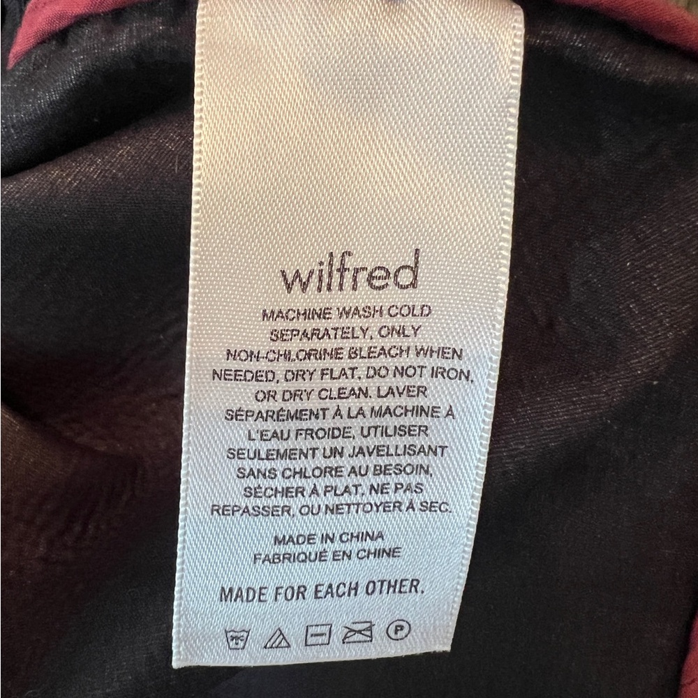 Aritzia Wilfred Vegan Leather Shirt Jacket LIKE NEW Sz M - Picture 11 of 11